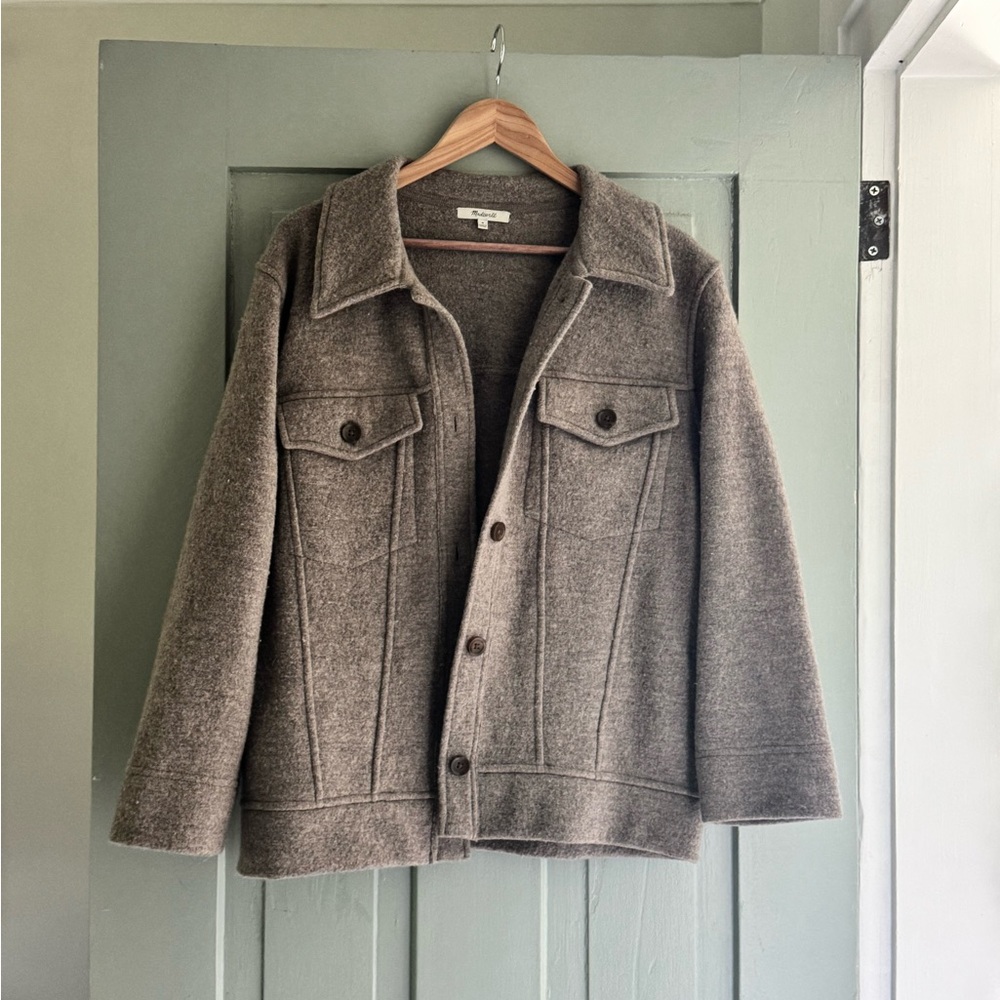 Madewell Boiled Wool Shirt Jacket